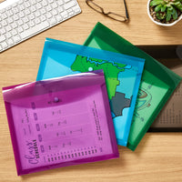 Avery Document Holder Envelope, Holds 450 Letter/A4-Size Sheets, 4-Color 4-Pack (73556) Assorted