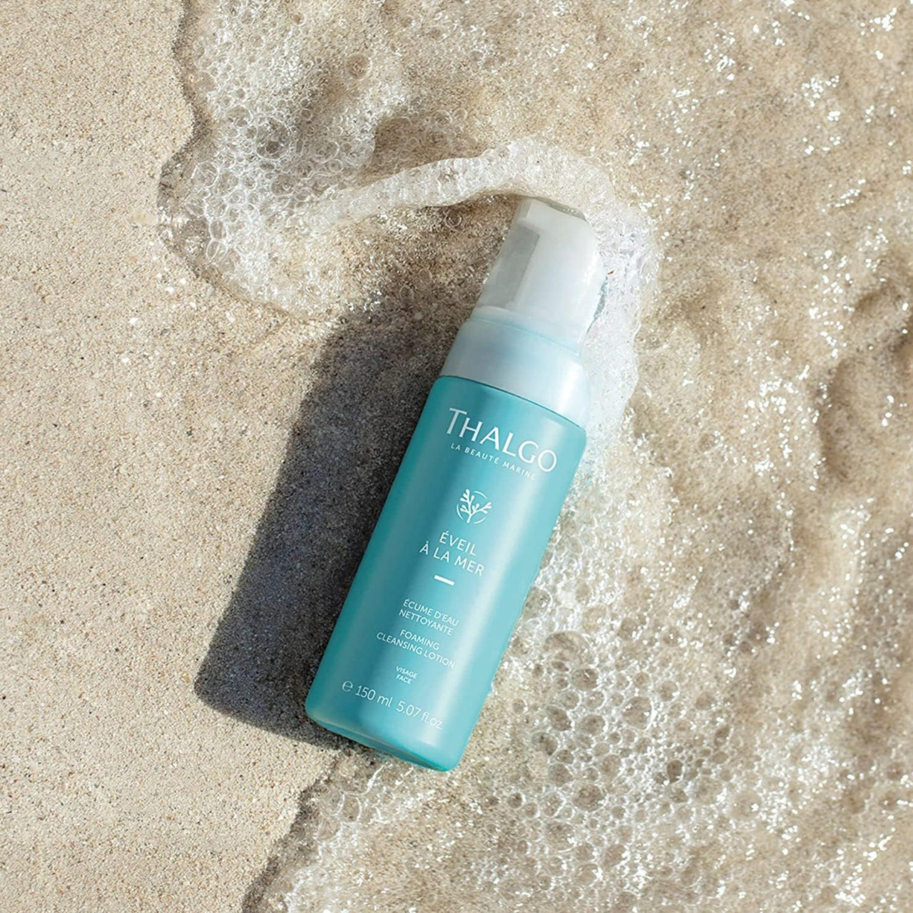 Thalgo Foaming Cleansing Lotion - Gentle Face Wash with Marine Algae & Aloe Vera for Soft, Hydrated Skin - 150ml
