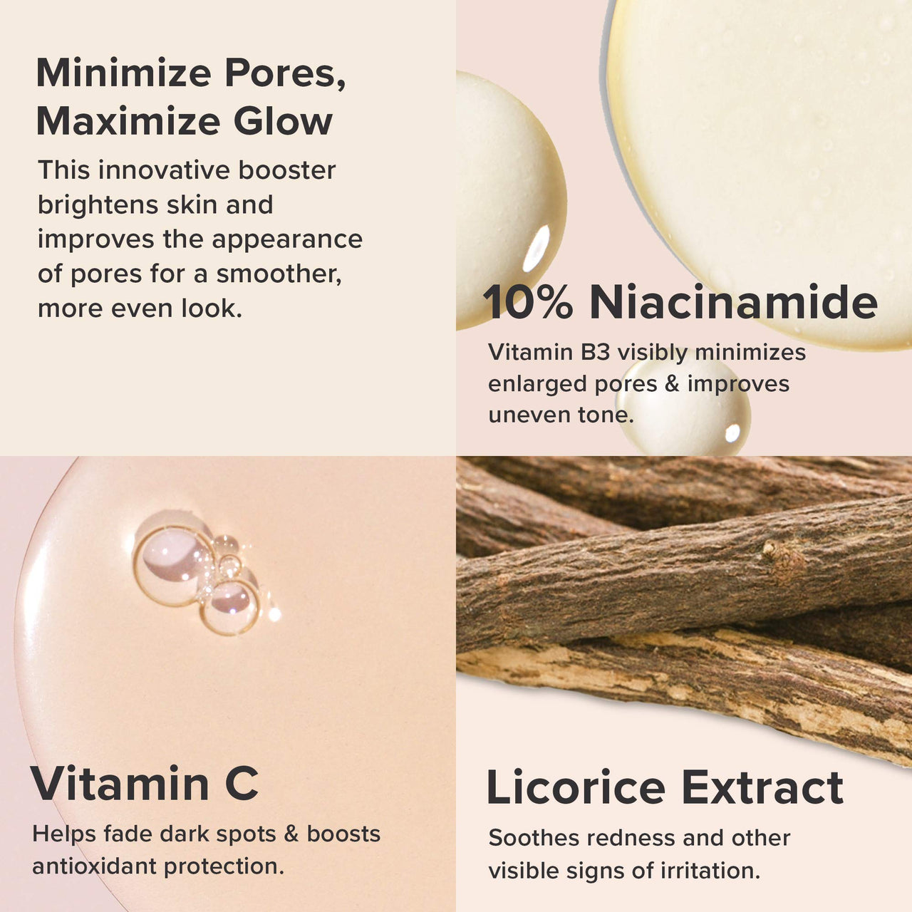 Paula's Choice BOOST 10% Niacinamide Booster, Vitamin B3, Vitamin C & Licorice Extract Serum, Pore Minimizer, Full Size 20 ml