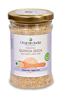 Orgrain India Organic Quinoa Seeds 400g (Pack of 2 * 200g) | Gluten Free, High Fibre, Best for Weight Loss | Company-Owned Farmlands