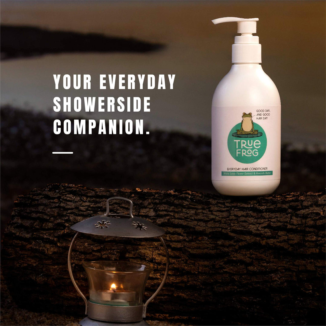 True Frog Everyday Hair Conditioner To Smoothen Hair And Fight Frizz With White Lotus Flower Extract And Avocado Butte For All Hair Types - 250 Millilitre