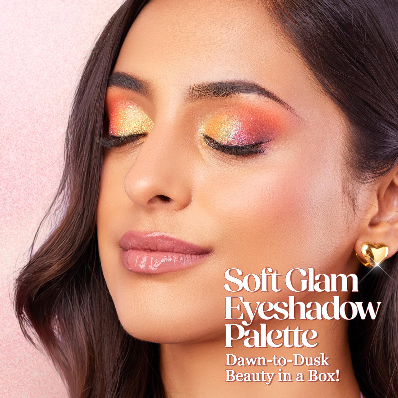 Hilary Rhoda Soft Glam Eyeshadow Palette | Highly Pigmented & Long Lasting Eyeshadow Palette | Matte & Shimmer Finish | 18 Shades (Multicolor - Shade 2)