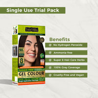 INDUS VALLEY Hair Color Trial Pack | Dark Brown With Hair Ultima Spa (175 ml)