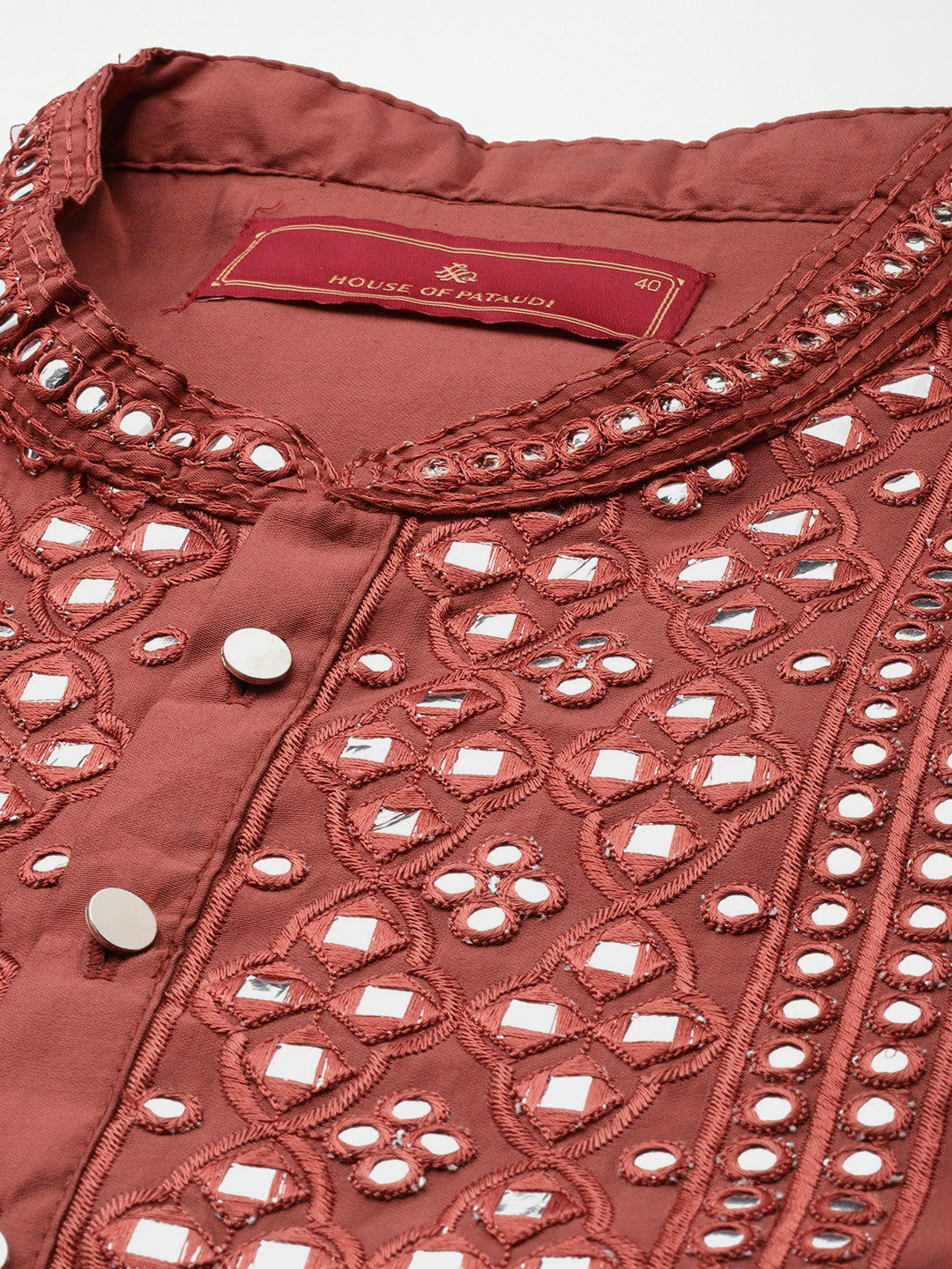 House of Pataudi Mirror Work Jashn Kurta