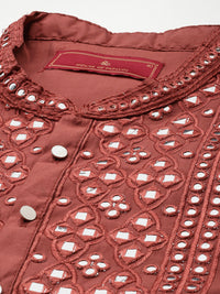 House of Pataudi Mirror Work Jashn Kurta