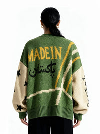 Raastah - Team Pakistan Jacquard Sweater