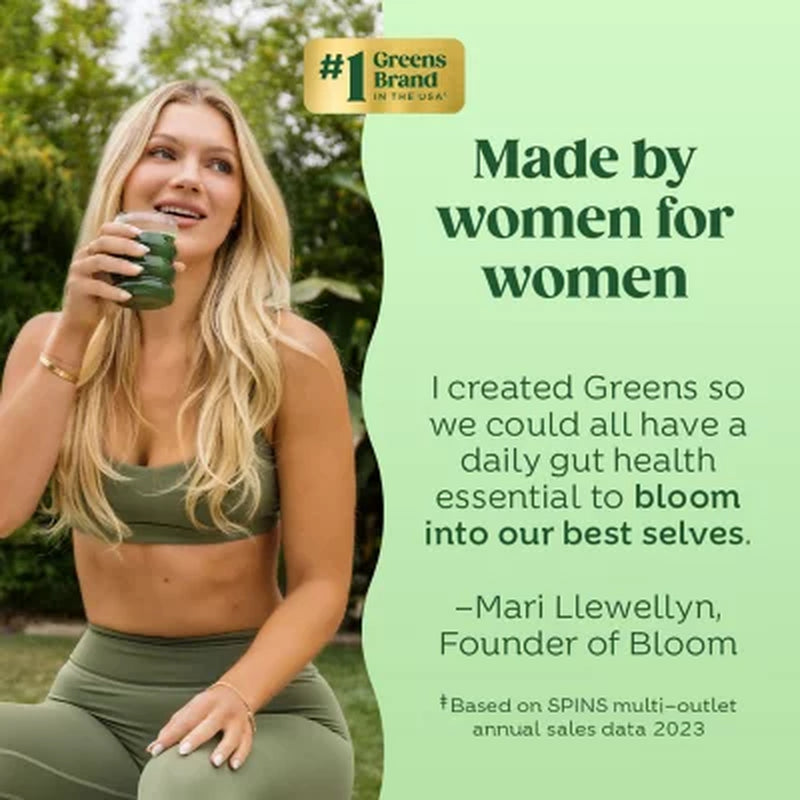 Bloom Nutrition Greens & Superfoods Powder, Berry, 0.5 Lbs.
