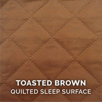 Furhaven Replacement Dog Bed Cover Quilted Sofa-Style, Machine Washable - Toasted Brown, Jumbo Plus (XX-Large) Cover Only 53.0