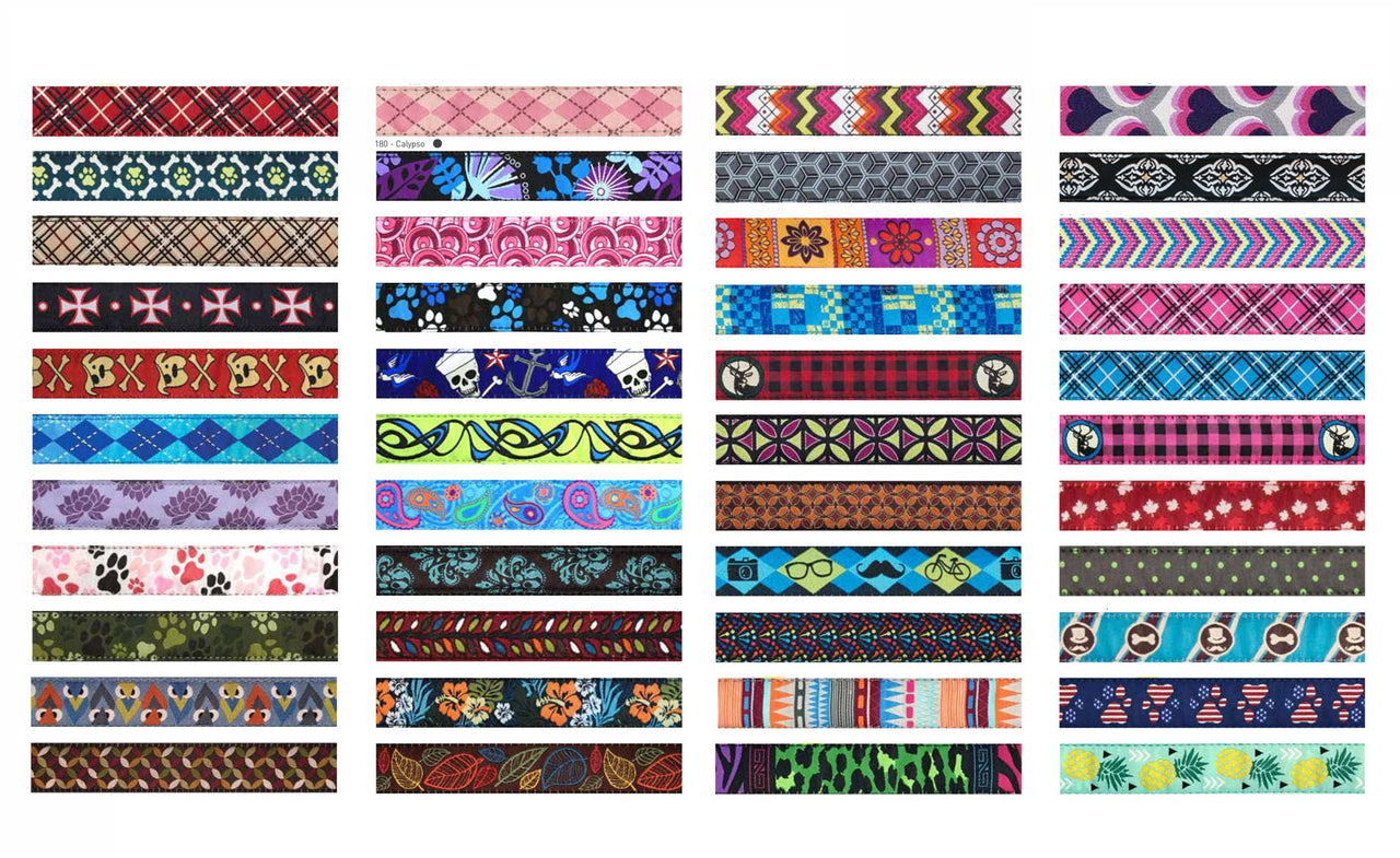 RC Pets 3/4 Inch Adjustable Dog Clip Collar, Small, Pitter Patter Chocolate
