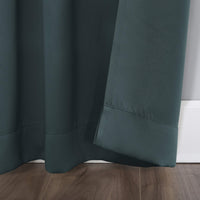 Sun Zero Easton Energy Saving Blackout Rod Pocket Curtain Panel, 40