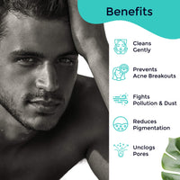Pilgrim Jeju Skin Refining Combo| Deep Cleansing, Boosts Circulation | Anti- Ageing | Volcanic Lava Ash Face Wash 100ml, Face Scrub 100g | All Skin type | Vegan | Men & Women | Korean Beauty Secrets