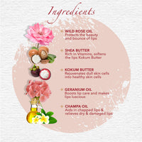 Khadi Essentials Wild Rose Lip Balm with Vitamin E & SPF 20 For Dry & Chapped Lips - 5gm