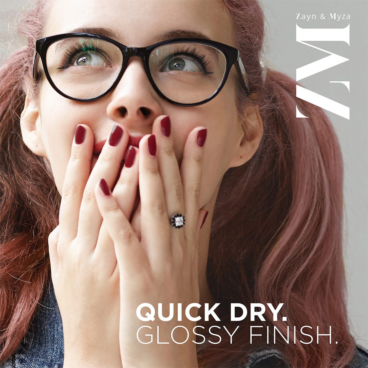 ZM Zayn & Myza Breathable Nail Enamel - Red Velvet | Smooth Application | Quick-Drying I Longlasting I Chip-Defiant I Water Permeable | Glossy Finish | 100% Vegan, 6 ml