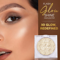 Hilary Rhoda Flash Glow Shine Highlighter | Rich Colour Payoff | Superfine Particles | 3D Reflective Glow | Blends Flawlessly -7g (Diamond Shine -Shade 03)