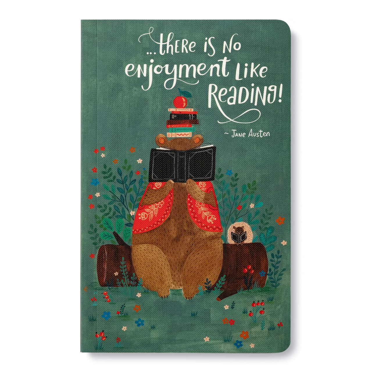 Compendium Softcover Journal - There is no enjoyment like reading! – A Write Now Journal with 128 Lined Pages, 5”W x 8”H Enjoy Reading