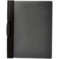 Basics Report Folder Cover with Clip, Pack of 10, Grey 10-Pack