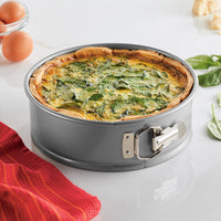Farberware Bakeware Springform Baking Pan, Round Nonstick Cheesecake Pan - 9 Inch, Gray Dark Gray