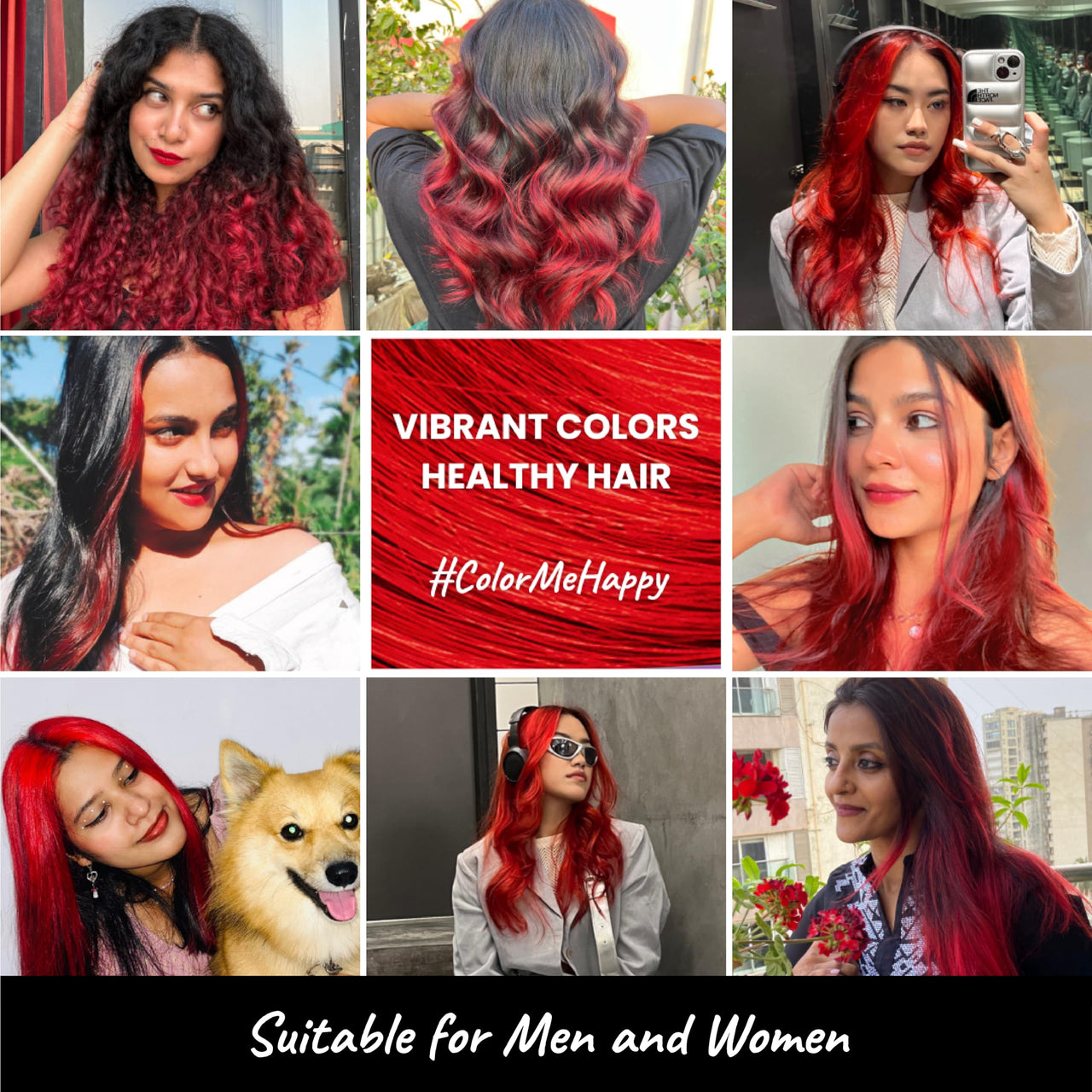 2.Oh! Italian- Red Hair Color For Women & Men | Ammonia-Free DIY Semi Permanent Hair Color | Enriched with Argan Oil | Lasts upto 12-15 Washes | Pack of 2