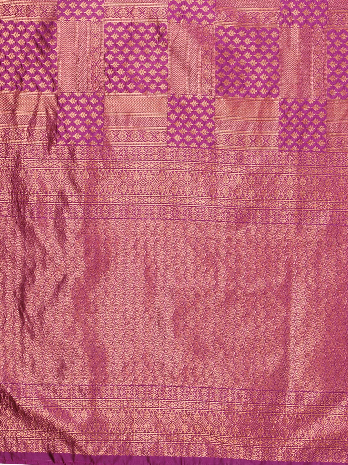 Satrani Women's Jacquard Poly Silk Saree With Unstitched Blouse Piece