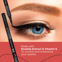 ZM Sketch Eyeliner, Flexi-tip Applicator, Quick-drying Formula, Long-lasting Eye Makeup, Jet Black, 1.6ml