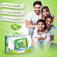 Ozone Ayurvedic Aloe Vera Bathing Bar | Soap For Men & Women | Ideal For Glowing, Nourishing & Moisturizing Skin | Enriched with Aloe Vera Extract and Natural Oils | Paraben Free | 125g (Pack of 6)