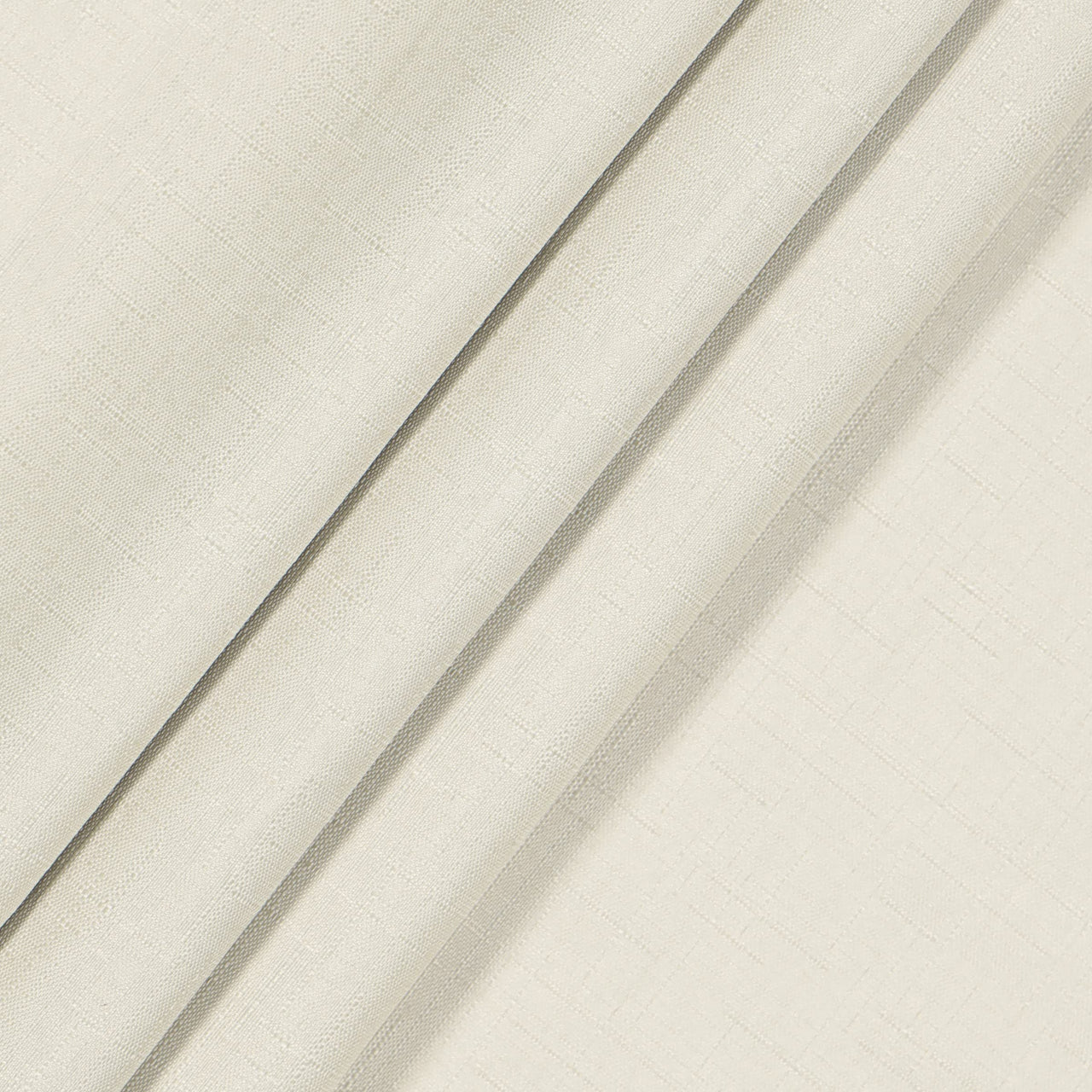 Eclipse Kendall Solid Textured Blackout Thermal Insulated Lining Grommet Window Curtain for Bedroom (1 Panel), 42 in x 84 in, Ivory