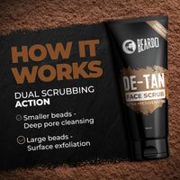 Beardo Detan Combo For Men (Set of 3) | Detan Face Wash & Detan Scrub & Peel Off Mask with Powerful Coffee Extract for Tan Removal | Hydrates & Exfoliates Men's  Skin for Oil Control
