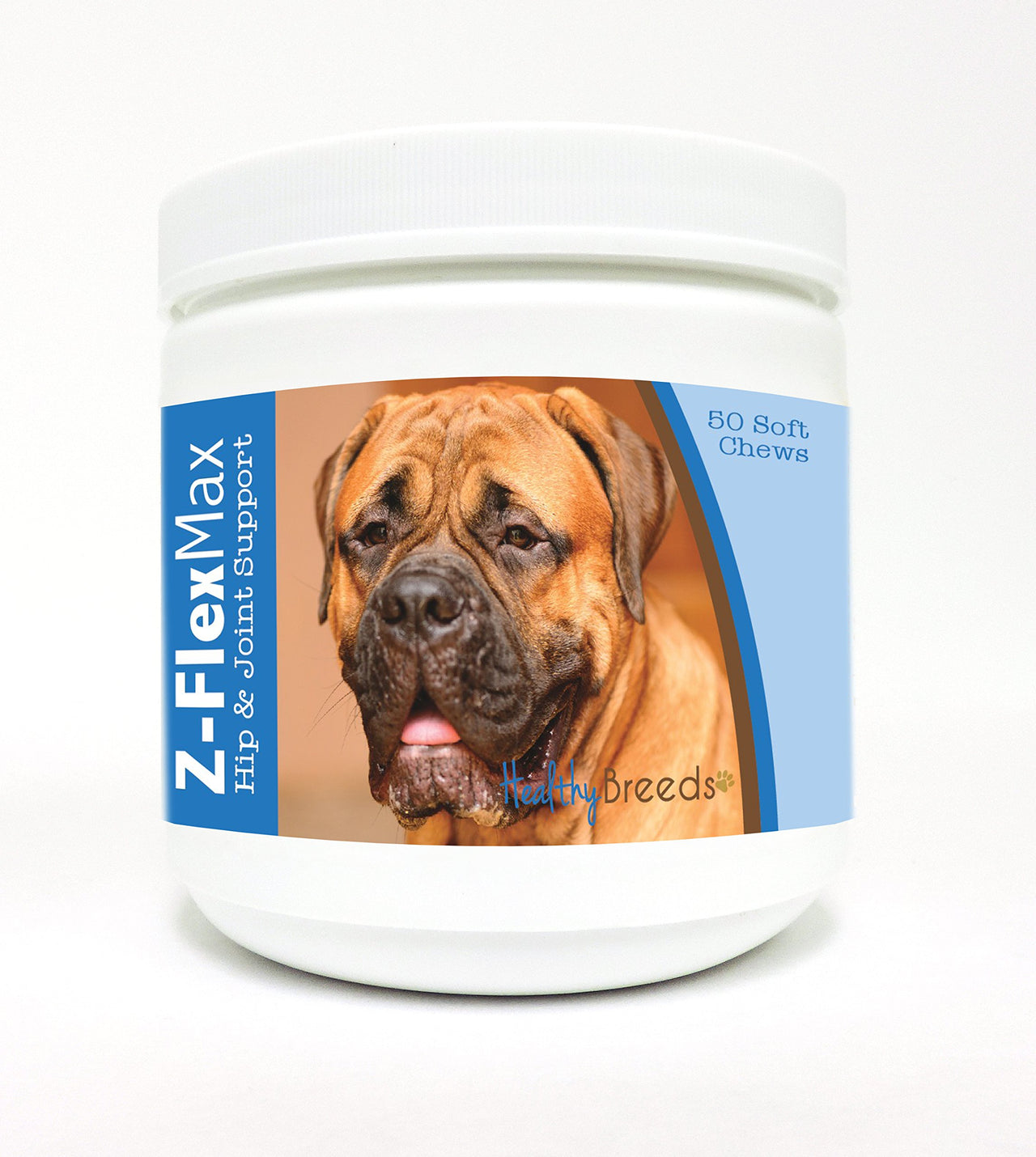 Healthy Breeds Bullmastiff Z-Flex Max Hip and Joint Soft Chews 50 Count 50 Ct
