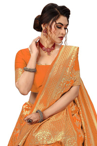 Nivah Fashion Women's  Banarasi Art Silk Saree with Blouse Piece