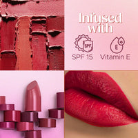 Hilary Rhoda Trap Of Matte 6 Bullet Mini Lipsticks | Infused with SPF 15 | Long-Lasting Formula & Trendy Lipstick Shades | Paraben-Free & Cruelty-Free | Set of 6-1.5 X 6g