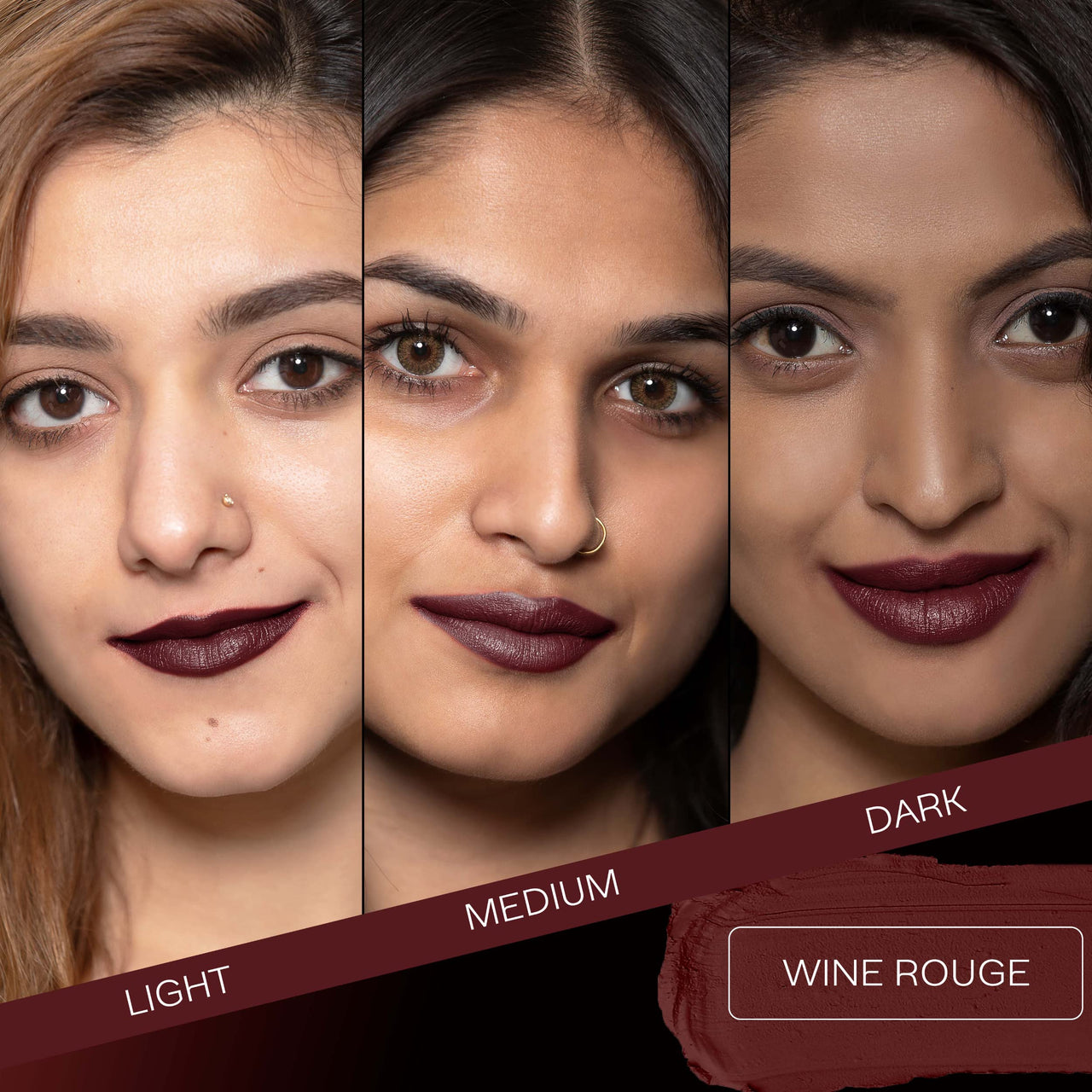 Faces Canada Weightless Matte Lipstick, Enriched with Jojoba and Almond Oil, Highly pigmented, Smooth One Stroke weightless color, Keeps lips Moisturized, Wine Lip Color, Wine Rouge 3 , 4gm