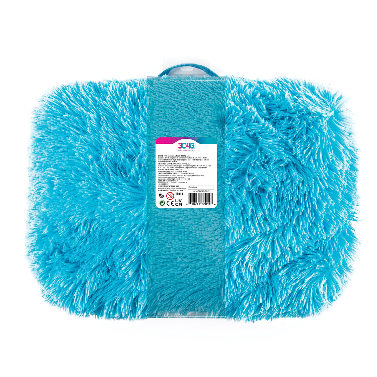 3C4G THREE CHEERS FOR GIRLS - Celestial Deluxe Fur Lap Desk - Portable Lap Pillow Desk for Kids with Media Slot - 12” x 16.9” Lap Desk for Laptop, Tablets, & Notebooks