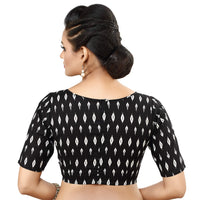 Madhu Fashion Women's  Cotton Elbow Length Sleeve Readymade Blouse 32
