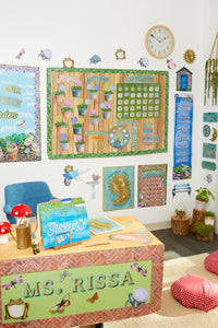 Eureka Curiosity Garden Mini Happy Birthday Bulletin Board Set for Teachers, 48 Pieces Garden Birthday