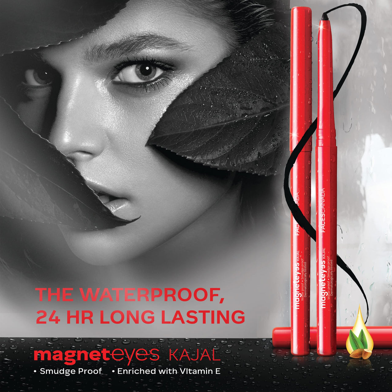 FACES CANADA Matte All Day Combo - Magneteyes Kajal - Black (0.35 gm) + Ultime Pro Makeup Fixer (50 ml) | Long Lasting Makeup Setting Spray | Waterproof & Smudgeproof