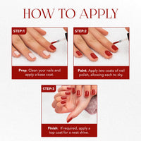OG BEAUTY Gel Intense Nail Paint Glam Red (10 ml) | Vegan, Cruelty-Free Nail Polish | Long-Lasting, High Shine & Quick-Dry Formula | Perfect for Parties & Special Occasions