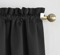Sun Zero Easton Energy Saving Blackout Rod Pocket Curtain Panel, 40