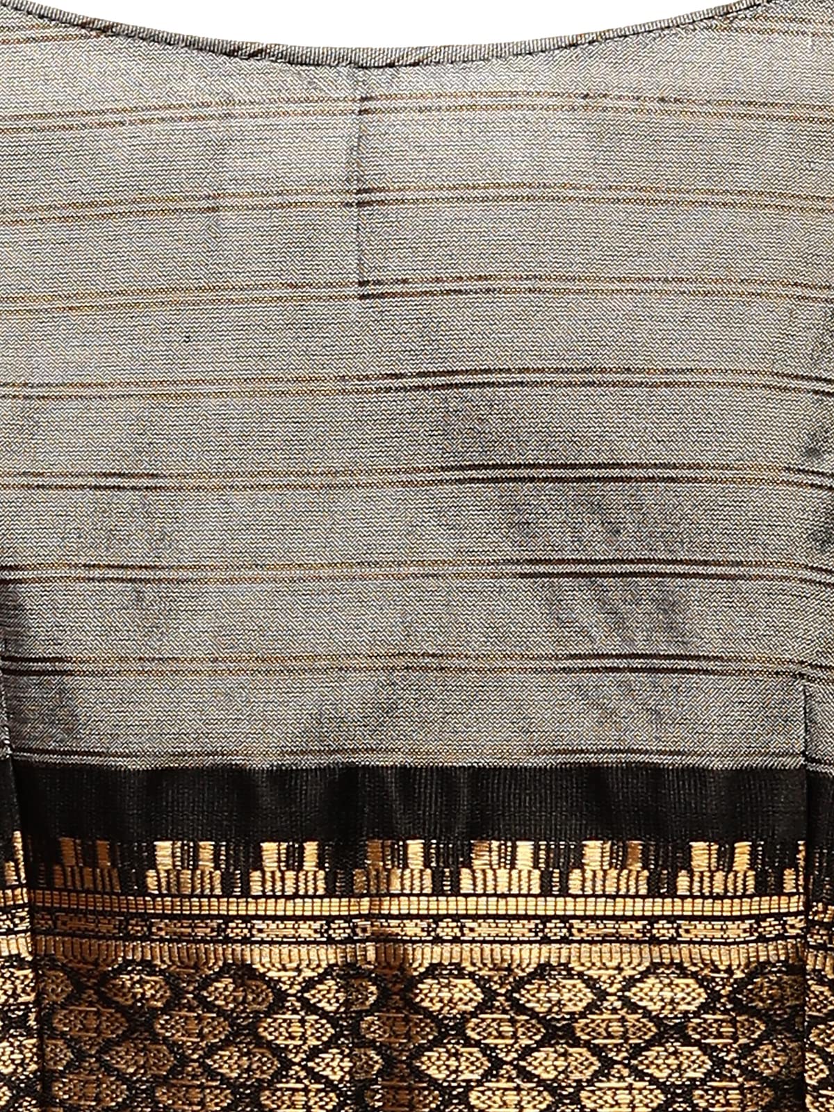 Satrani Women's Poly Silk Woven Saree With Unstitched Blouse Piece