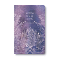 Compendium Softcover Journal - Quiet the mind, and the soul will speak.  A Write Now Journal with 128 Lined Pages, 5?W x 8?H