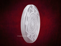 Selenite Crystal Charging Plate For Crystals And Healing Stones, 4.5