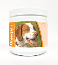 Healthy Breeds Brittany Omega HP Fatty Acid Skin and Coat Support Soft Chews 60 Count 60 Ct - Small/Medium Breeds