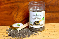 Orgrain India Organic Chia Seeds 640g (Pack of 4 * 160g)