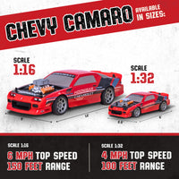 Flybar Hoonigan Camaro Remote Control Car for Kids – RC Cars, Race Car, 3.7V, 2.4 GHz, Detailed Replica Design, USB Rechargeable Battery Included, 1:16 Scale, 150 ft Range, 6 Mph