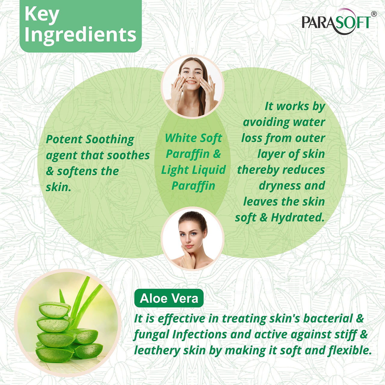 SALVE Parasoft Cream For Dry & Dehydrated Skin - Intense Moisturizer Nourishing Cold Cream & Winter Cream With Goodness Of Aloe Vera For Men & Women - 200 Gm