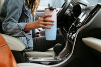 Simple Modern Travel Coffee Mug Tumbler with Flip Lid | Reusable Insulated Stainless Steel Cold Brew Iced Coffee Cup Thermos | Gifts for Women Men Him Her | Voyager Collection | 20oz | Winter White -Winter White
