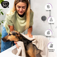 Wagging Tails Dry Bath Waterless Shampoo- 200ml for Pets | Grooming and Bathing for Dogs and Cats | Easy to Use When Travelling with Pet | Tearless Dog Shampoo