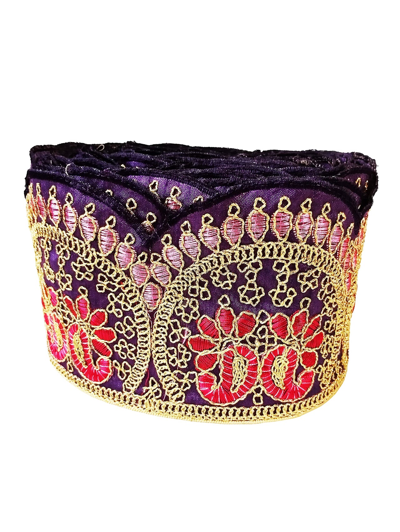 CARTZEYE Embroidery Heavy Work Trim Lace Border for Saree, Kurti, Dresses, Bandhani, Lehenga, Decorative Ribbon