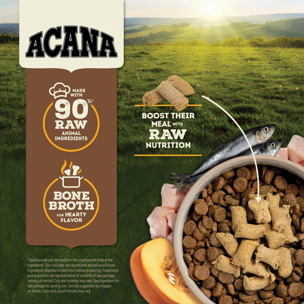 ACANA Freeze Dried Dog Food Meal & Topper, Grain Free High Protein Free-Run Chicken Recipe, 8oz Freeze-Dried Food Poultry 8 Ounce (Pack of 1)