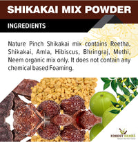 THE FOREST HERBS Natural care from nature Hair Shampoo 200G With Amla, Reetha, Shikakai, Bhringraj, Hibiscus, Neem & Methi For Hair Wash (Advanced Herbal Hair Growth Shampoo) 200G, Powder
