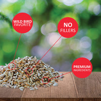 Lyric Golden Safflower Seed - Attracts Cardinals, Chickadees, Woodpeckers & More - 12 lb Bag 12 Pound (Pack of 1)